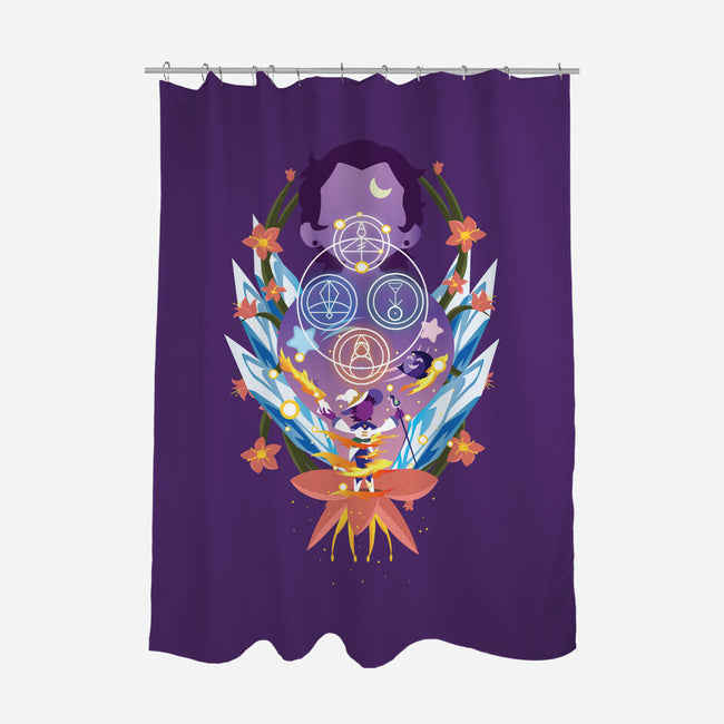 The Witch Of Glyphs-None-Polyester-Shower Curtain-SwensonaDesigns