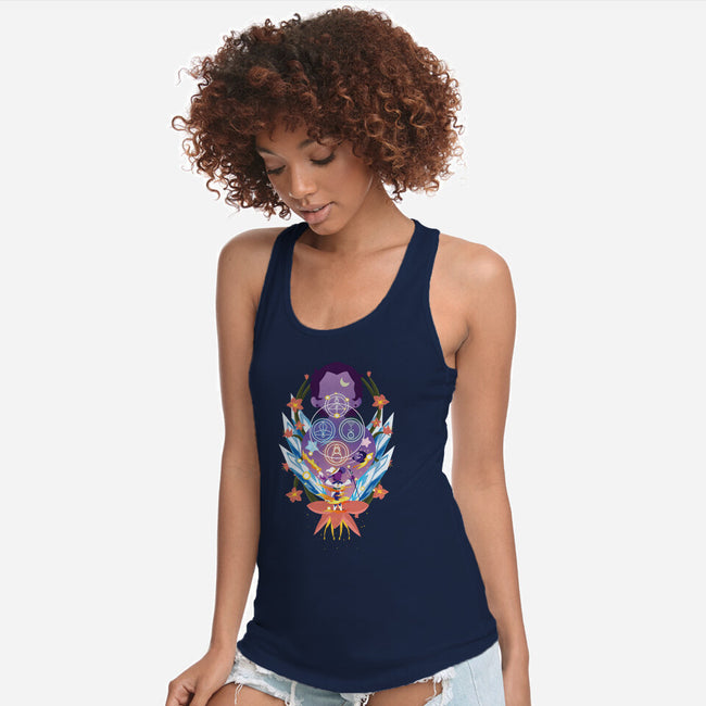 The Witch Of Glyphs-Womens-Racerback-Tank-SwensonaDesigns