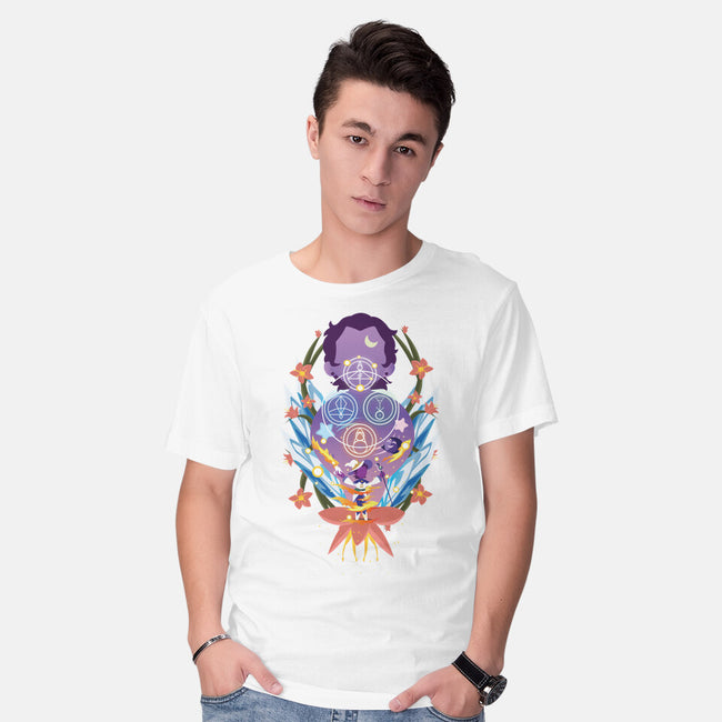 The Witch Of Glyphs-Mens-Basic-Tee-SwensonaDesigns