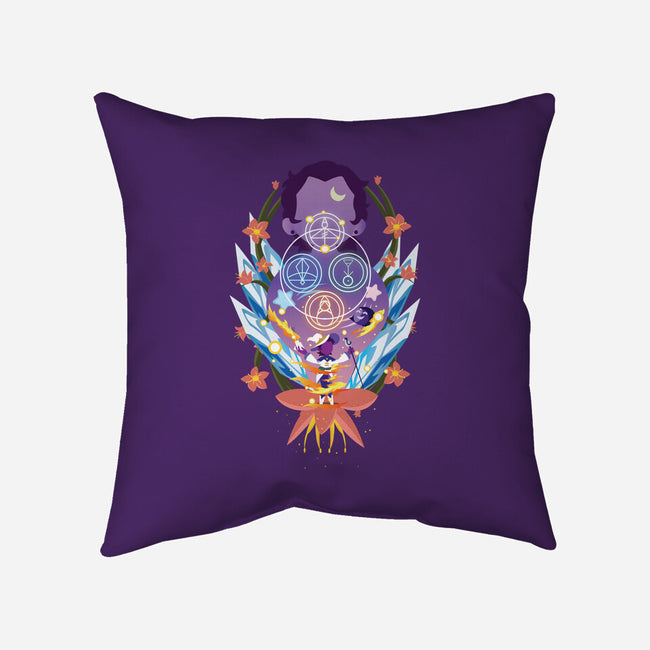 The Witch Of Glyphs-None-Removable Cover w Insert-Throw Pillow-SwensonaDesigns