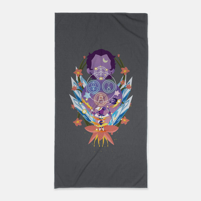 The Witch Of Glyphs-None-Beach-Towel-SwensonaDesigns