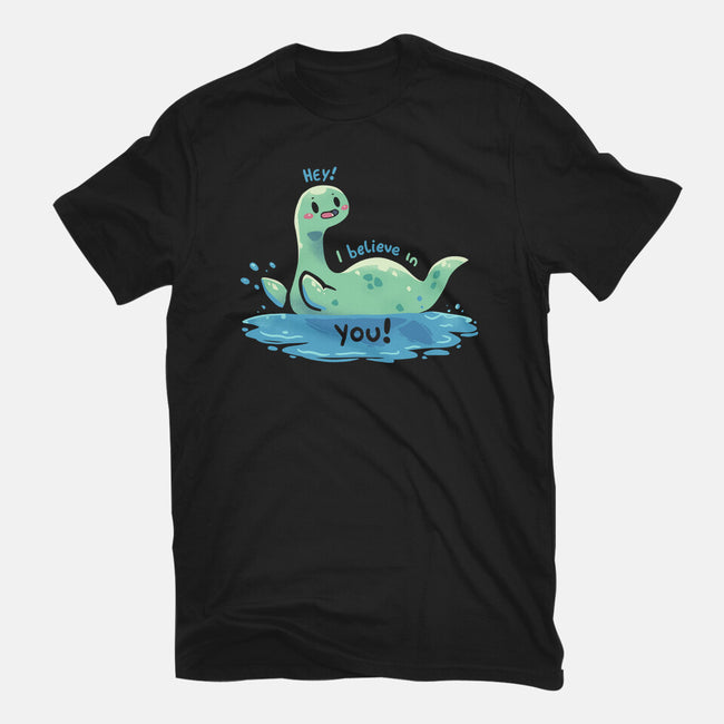 Nessie Believes In You-Womens-Basic-Tee-TechraNova