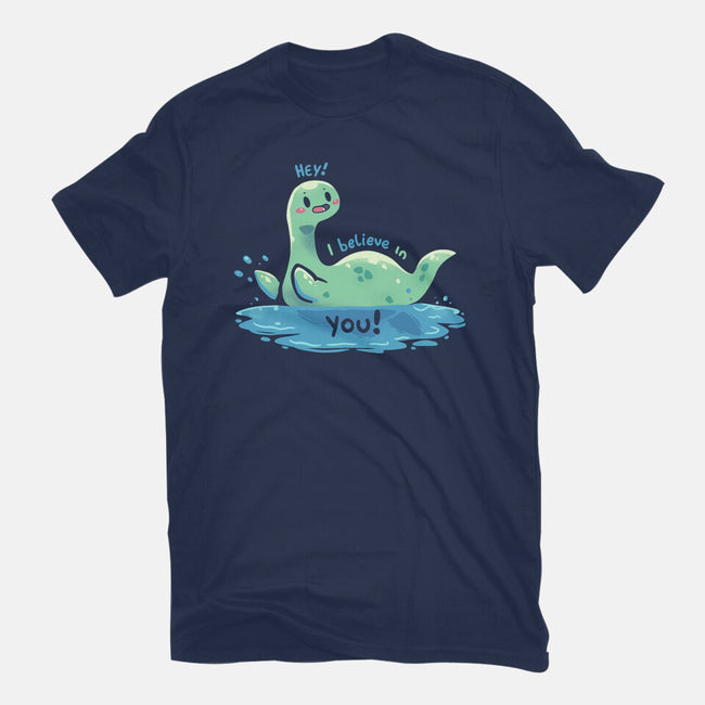 Nessie Believes In You-Mens-Heavyweight-Tee-TechraNova