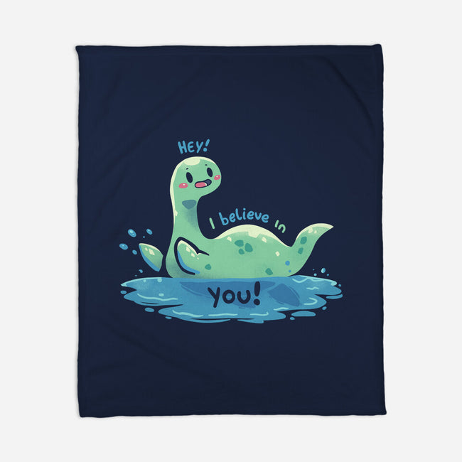 Nessie Believes In You-None-Fleece-Blanket-TechraNova