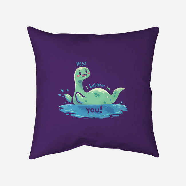 Nessie Believes In You-None-Removable Cover-Throw Pillow-TechraNova