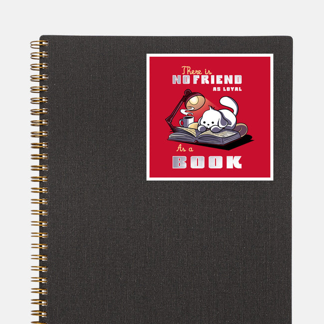Loyal As A Book-None-Glossy-Sticker-fanfabio