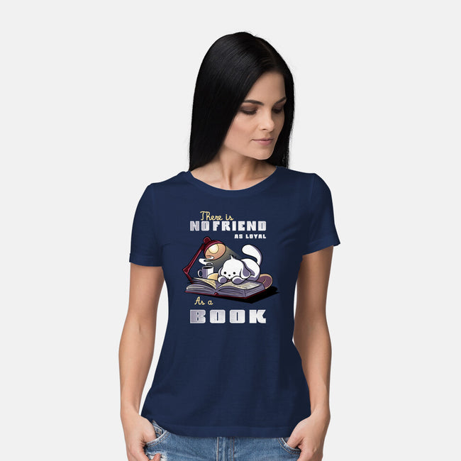 Loyal As A Book-Womens-Basic-Tee-fanfabio