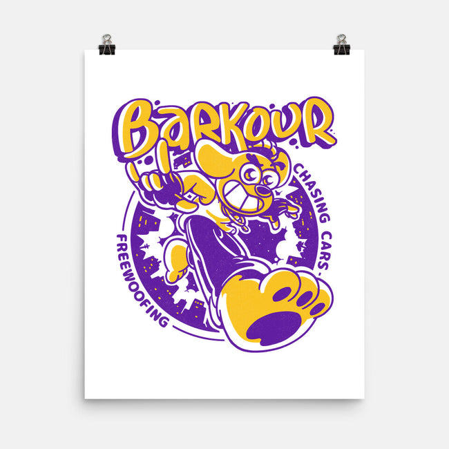 Parkour Dog-None-Matte-Poster-estudiofitas