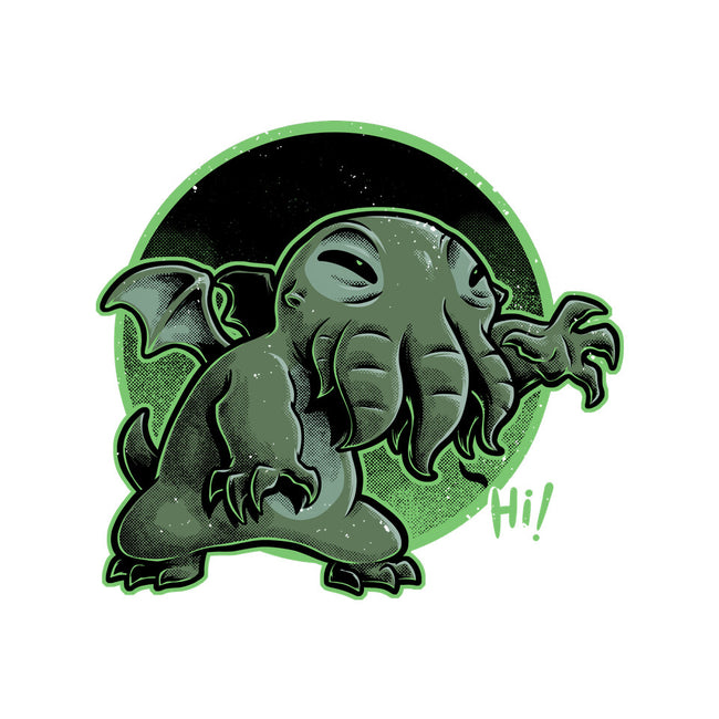 Cthulhu Says Hi-None-Polyester-Shower Curtain-Studio Mootant