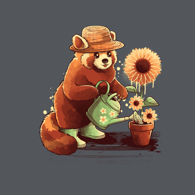 Red Panda Gardener-None-Stretched-Canvas-NemiMakeit