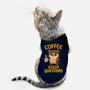 Coffee Before Questions-Cat-Basic-Pet Tank-koalastudio