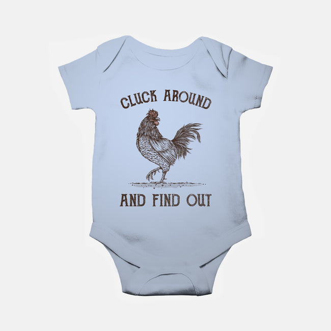 Cluck Around And Find Out-Baby-Basic-Onesie-kg07