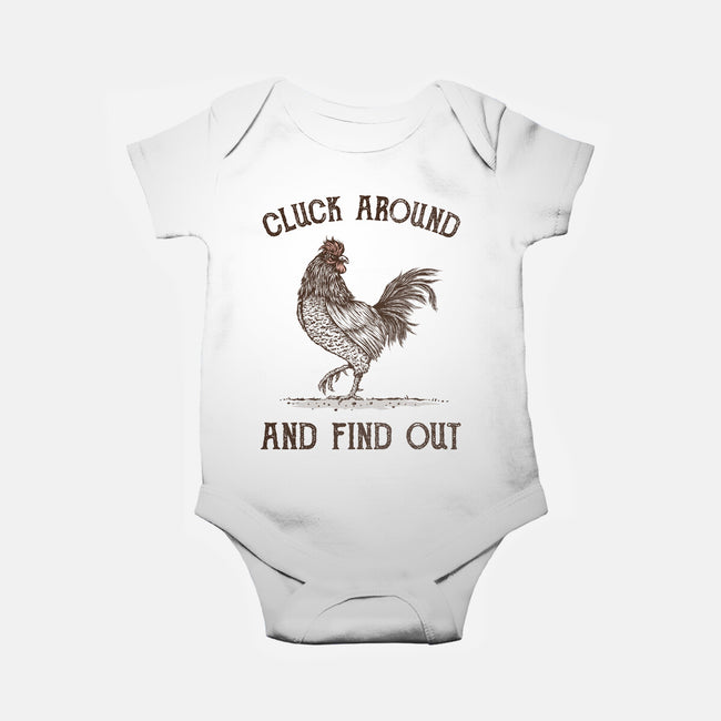 Cluck Around And Find Out-Baby-Basic-Onesie-kg07
