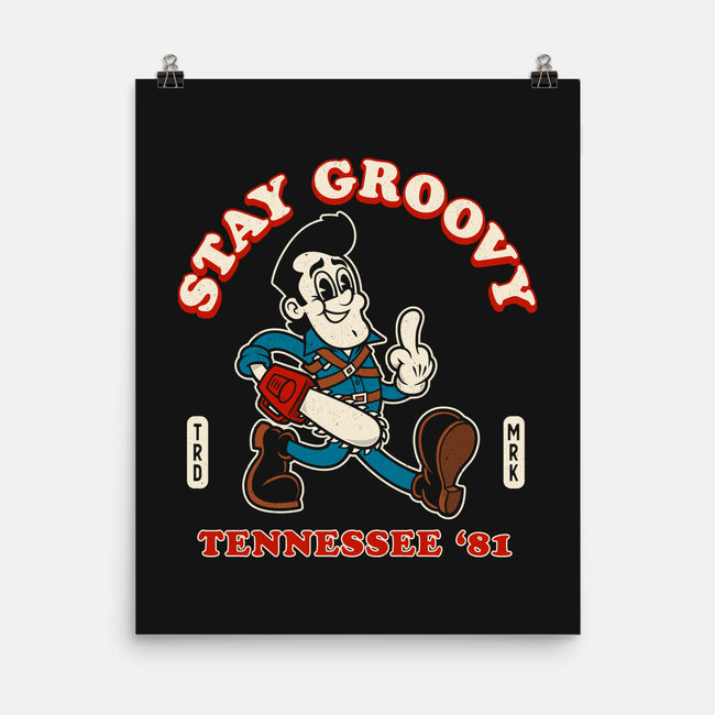 Vintage Stay Groovy-None-Matte-Poster-Nemons