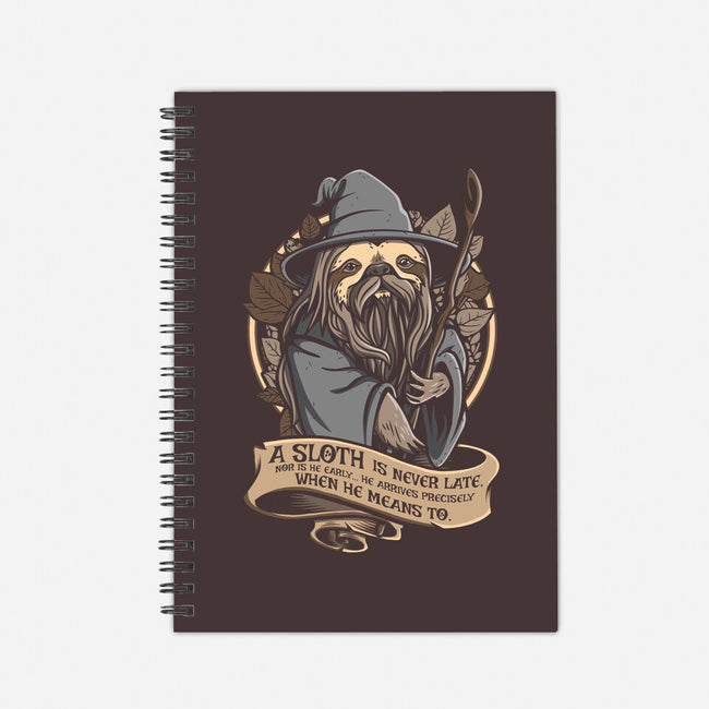 Sloth The Grey-None-Dot Grid-Notebook-Olipop
