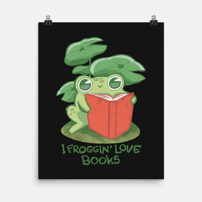 Froggin Love Books-None-Matte-Poster-ricolaa