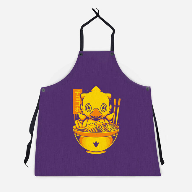 Chocobo Ramen-Unisex-Kitchen-Apron-Alundrart