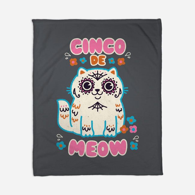 Cinco De Meow-None-Fleece-Blanket-Weird & Punderful