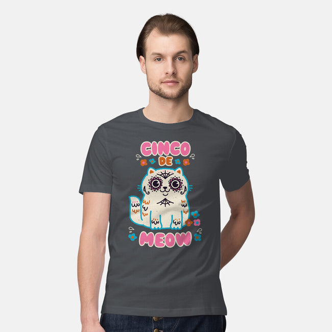 Cinco De Meow-Mens-Premium-Tee-Weird & Punderful