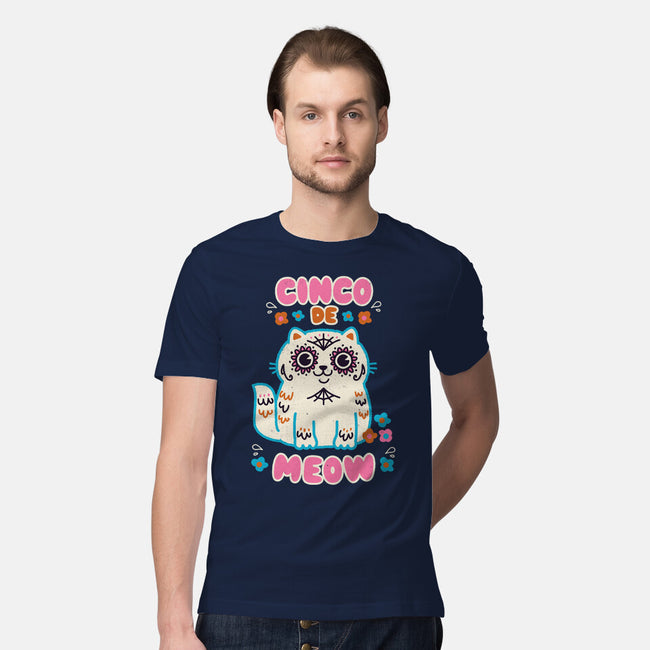 Cinco De Meow-Mens-Premium-Tee-Weird & Punderful
