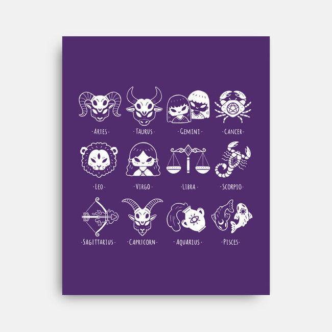 Black Zodiac-None-Stretched-Canvas-xMorfina