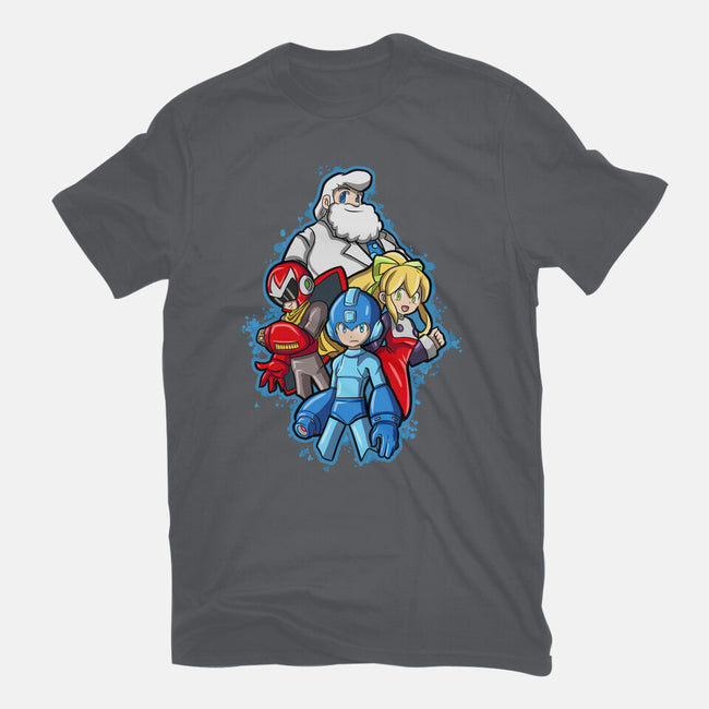 My Robot Family-Unisex-Basic-Tee-nickzzarto