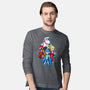 My Robot Family-Mens-Long Sleeved-Tee-nickzzarto