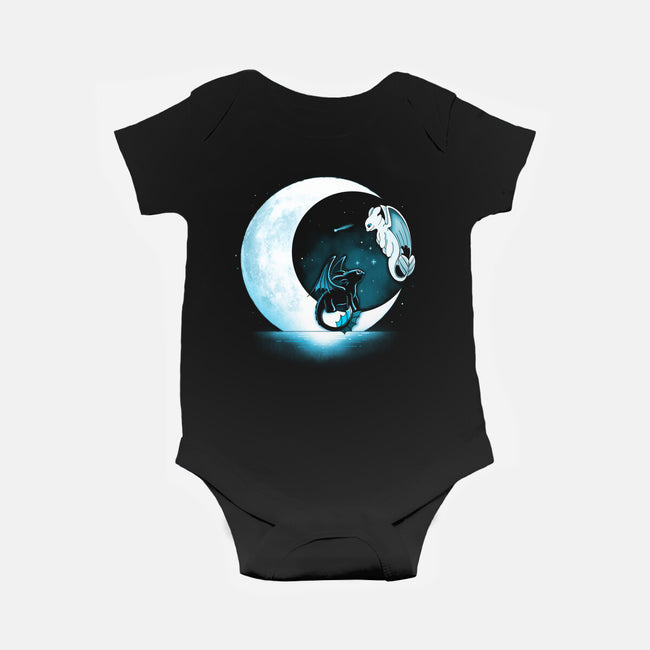 Dragons Moon-Baby-Basic-Onesie-Vallina84