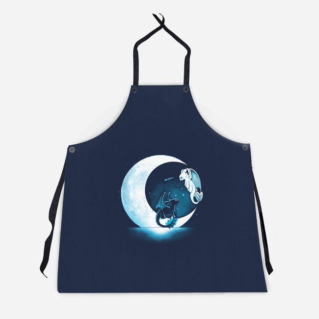 Dragons Moon-Unisex-Kitchen-Apron-Vallina84