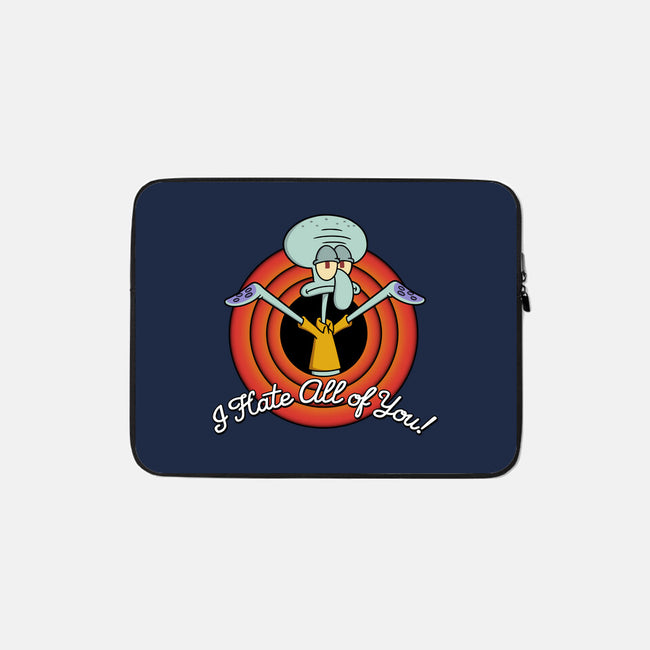 I Hate All Of You Folks-None-Zippered-Laptop Sleeve-Barbadifuoco