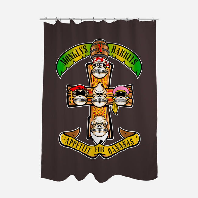 Appetite For Bananas-None-Polyester-Shower Curtain-demonigote