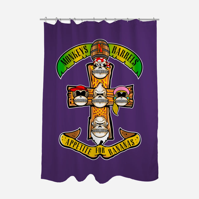 Appetite For Bananas-None-Polyester-Shower Curtain-demonigote