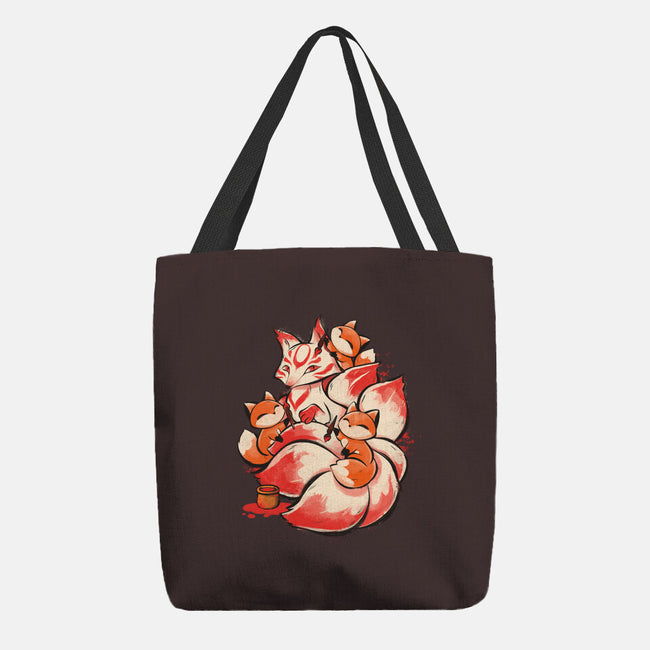 The Kitsune Tattoo-None-Basic Tote-Bag-ricolaa