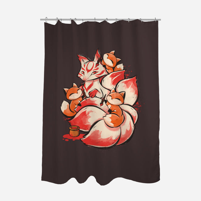 The Kitsune Tattoo-None-Polyester-Shower Curtain-ricolaa