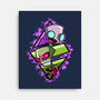 Invader And Robot-None-Stretched-Canvas-nickzzarto