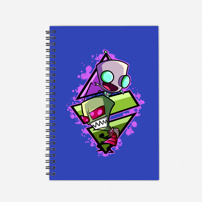 Invader And Robot-None-Dot Grid-Notebook-nickzzarto