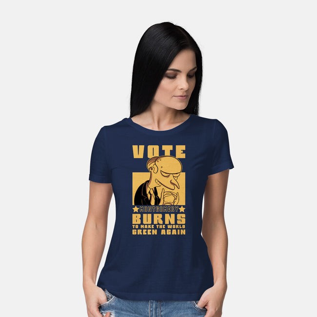 Make The World Green Again-Womens-Basic-Tee-fanfabio