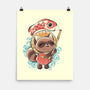 Koinobori Tanuki-None-Matte-Poster-ricolaa