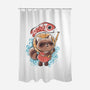 Koinobori Tanuki-None-Polyester-Shower Curtain-ricolaa