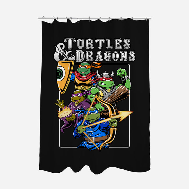 Turtles And Dragons-None-Polyester-Shower Curtain-Andriu