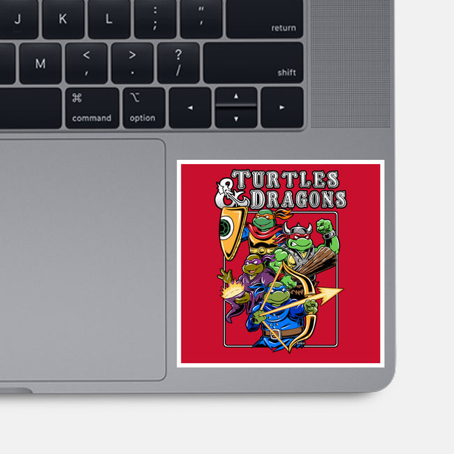 Turtles And Dragons-None-Glossy-Sticker-Andriu