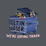 Get In Loser We're Eating Trash-Unisex-Kitchen-Apron-rocketman_art