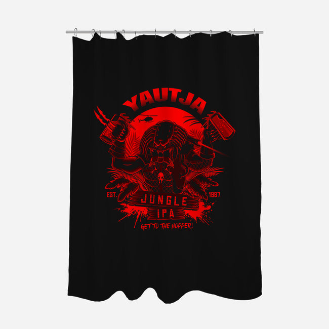 Yautja Jungle IPA-none polyester shower curtain-stationjack