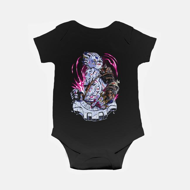 Warrior Wolf-Baby-Basic-Onesie-Nihon Bunka