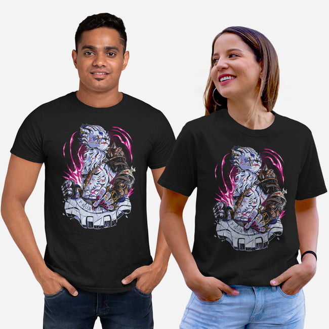 Warrior Wolf-Unisex-Basic-Tee-Nihon Bunka