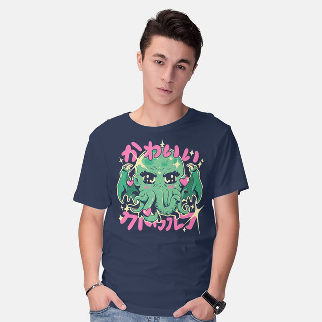 Cutethulhu Loves-Mens-Basic-Tee-ilustrata