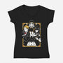 Family Of Spies-Womens-V-Neck-Tee-Panchi Art