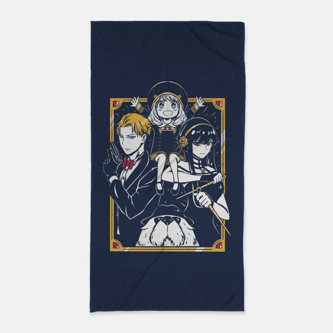 Family Of Spies-None-Beach-Towel-Panchi Art