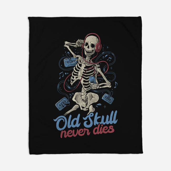 Old Skull Never Dies-None-Fleece-Blanket-eduely