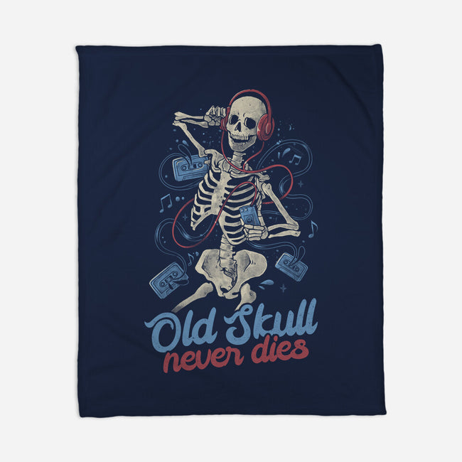 Old Skull Never Dies-None-Fleece-Blanket-eduely
